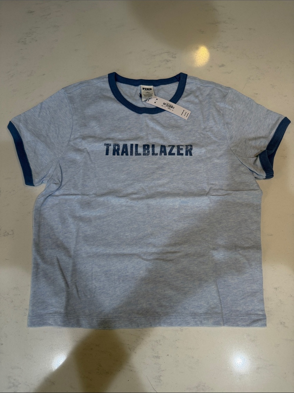 PINK Light Blue Baby Trailblazer Tee